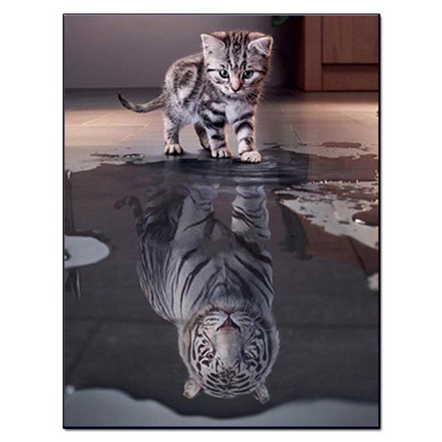 

HC 5D DIY Алмазная картина животное собака кошка Алмазная мозаика Алмазная мозаика домашний декор 30*40 cm