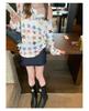 Chic Women's One-Shoulder Star Print Long Sleeve Tee for Fall 2025 - Lightweight Sun Protection Cover-Up