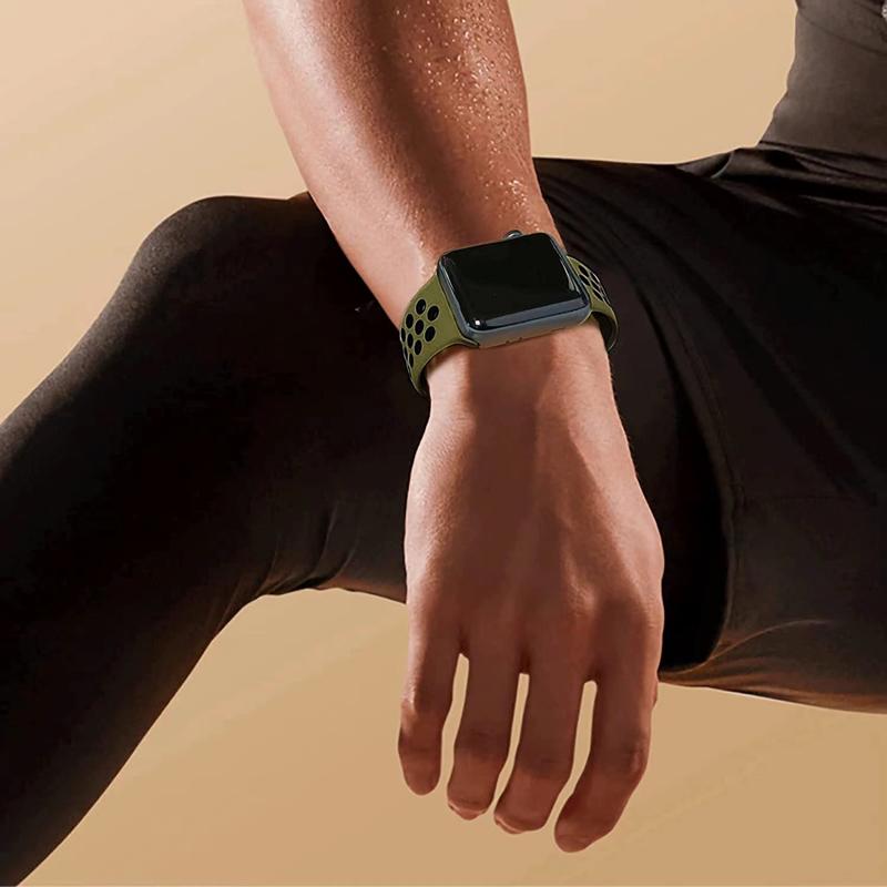 Sport Strap for Apple Watch Band 46mm 44mm 40mm 42-38-41mm 45mm Breathable Bracelet iWatch Series 10 9 8 7 6 SE 5 3 Ultra 2 49mm 3