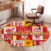 Benutzerdefinierter Name Liverpool Football Club Aufgedruckter Runder Teppich Teppich Stuhlteppich Bereichsteppich Eingang Fußmatten, für Bürostuhl Wohnzimmer Schlafzimmer Küchenraum.