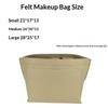 Felt Insert Bag Sturdy Foldable Handbag Liner Organizer Large Capacity Makeup Storage Bag for Travel Daily Use
