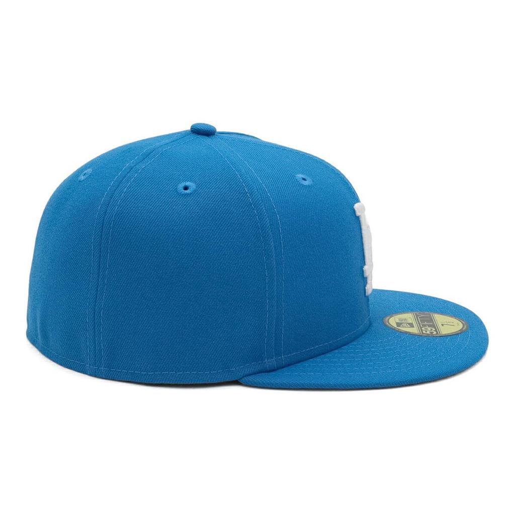 [New Era] Flat-Brim Cap MLB Dodgers LA Rainstorm Blue 7 3/8 59Fifty MLB Los Angeles Dodgers