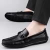 Fashion Fashion Men Slip-on Casual Office Business Shoes Leather Men Trendy Classic Loafers Moccasins Men Outdoor Driving Flats Shoes