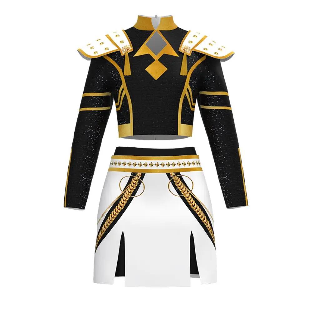 Kids Rumi Zoey Mira Demon Hunters Kpop Cosplay Costume for Child Girls Printed Clothing Roleplay Outfits Halloween Carnival Suit