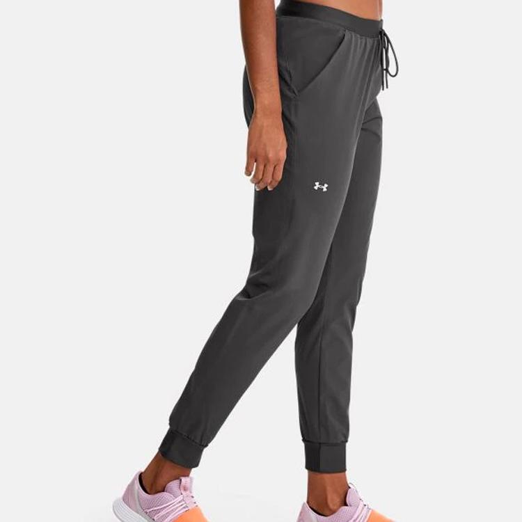 Under Armour Double Layer Drawstring Cuffed Joggers Women Joggers Dark-Gray 1348447-010
