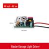 Slightly Bright Fully Bright Radar Sensor Garage Light with Human Body Induction and Constant Current Power Supply Ceiling Panel