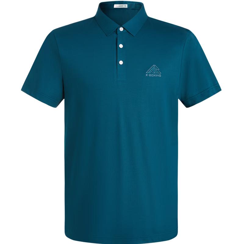 K-Boxing Men's Solid Color Casual Polo T-Shirt FTBG2381