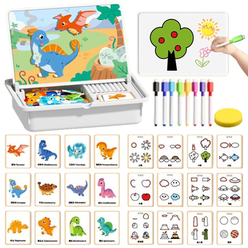 Children's Puzzle Facial Features Magnetic Puzzle Magnetic Patch Replacement Toy Puzzle