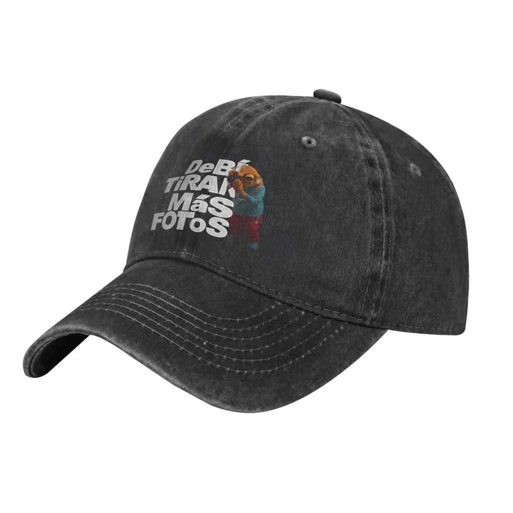 Bad Bunny Debi Tirar Mas Fotos Tour Baseball Caps Vintage Distressed Washed DTMF Headwear Unisex Unstructured Soft Hats Cap