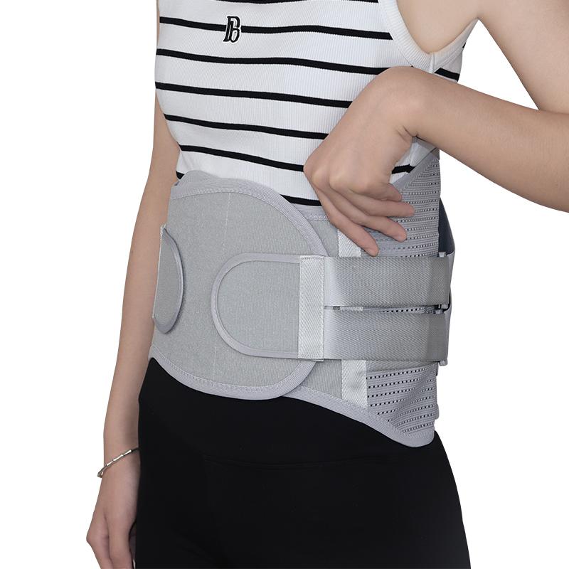 Medical Lumbar Support Steel Stays Breathable Anti-skid Waist Support Lumbar Back Brace S