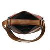 Women's Crossbody Bag Large Capacity Mother Bag Stitching Middle-Aged Soft Leather Shoulder Bag Mobile Phone Bag