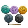 3 Inch 6-Tone Steel Tongue Drum Mini Hand Pan Drums with Drumsticks Percussion Musical Instruments Giftware Drum Accessories