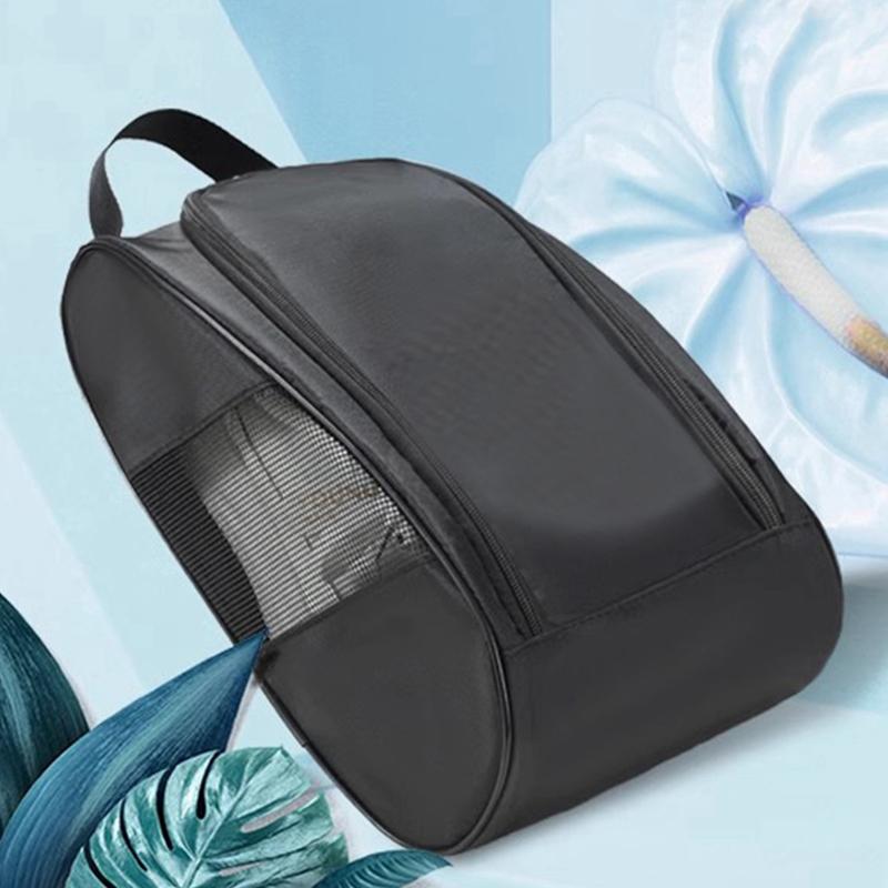 Tragbare Golfschuhtasche Oxford-Gewebe Schuhtragetaschen Atmungsaktiv Leichtgewichtige Golfhandtasche Staubdicht Fußball Tennisschuhtasche