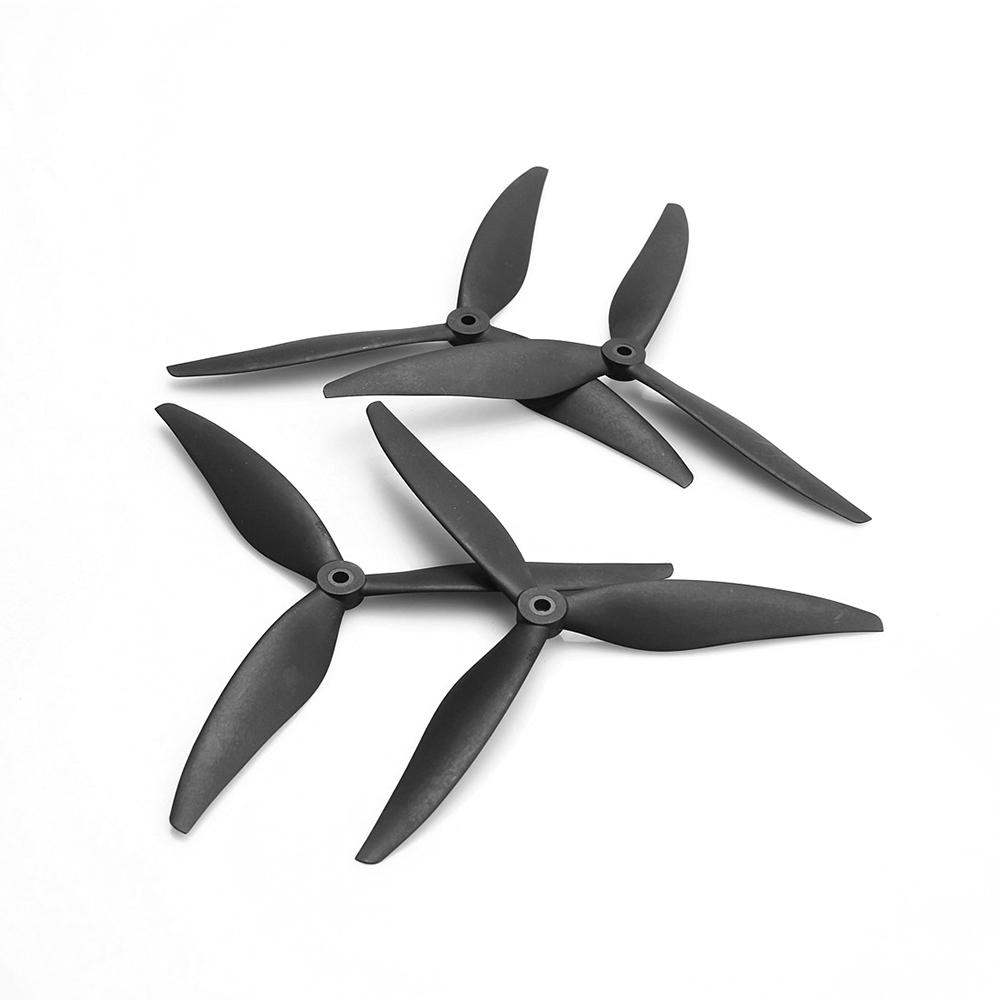 2 Pairs Tracker 8X4X3 8040 8inch 3 Blade  Tri Blade Propeller Fiberglass Nylon for 8inch FPV Remote Control Drone