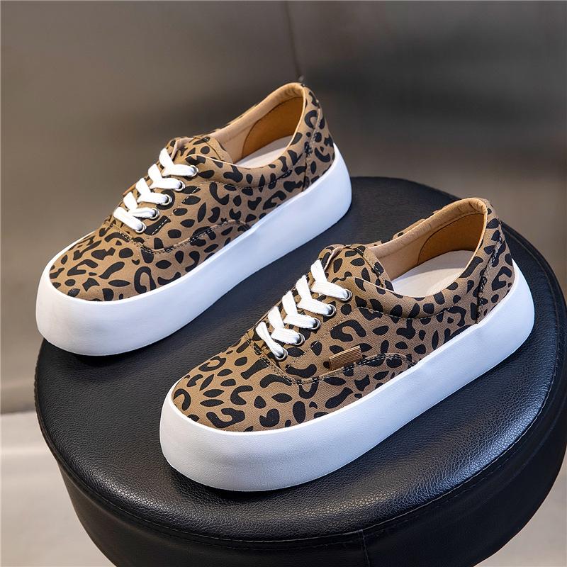 

Canvas shoes women s 2025 new spring and summer women s casual shoes fashionable versatile shallow mouth breathable flat bottom women s shoes children 40 леопардовий