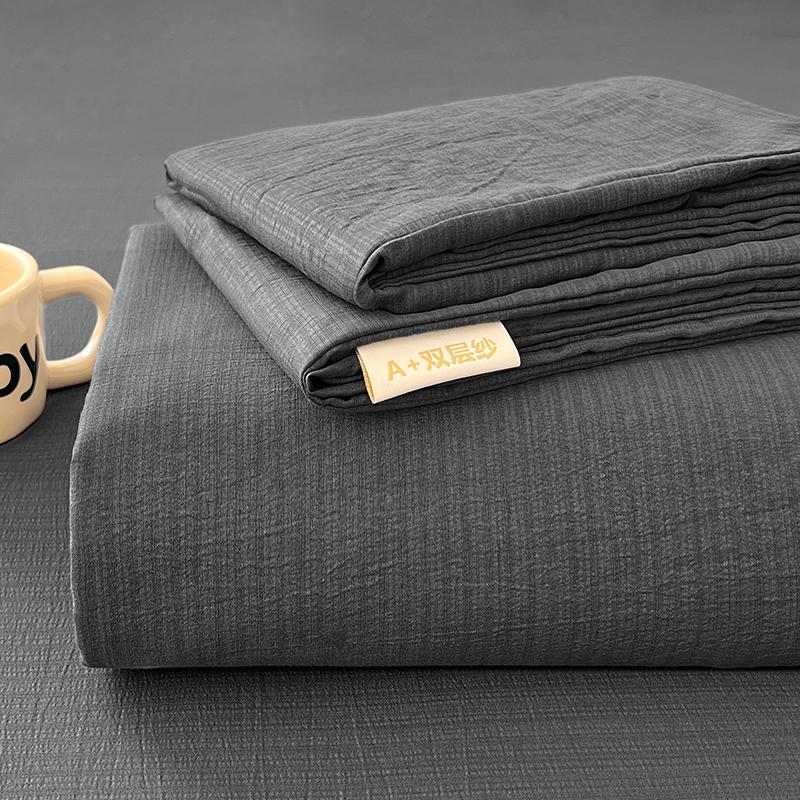 WOSTAR Organic cotton 1pc flat bed sheet and 2pc pillowcase 230x250 room bed linen sets summer luxury double bed queen king size 120x230cm 3pc