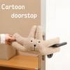 1pc Soft Fabric Door Stopper with Cute Rabbit & Bear Design - Prevents Loud Slamming, Finger Pinching Injuries or Pets