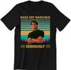 Koszula Point Break, Patrick Swayze Back Off Warchild Naprawdę Vintage Koszulka, Cytat z Filmu Unisex Koszulka Czarna