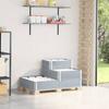 VidaXL 3-Tier Raised Bed, Flower Box, Plant Pot, Planter Box, Garden Planter for Outdoor Patio, Grey 4010315