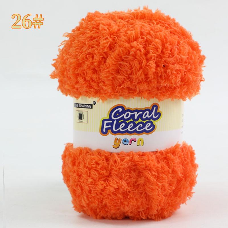 DIY Scarf Knitting Kit: Ice Yarn, Thick Coral Fleece, Gift for Her