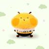 Plush Honey Bee Doll Pillow Gift Play Bear Rabbit Backpack Decoration Expression