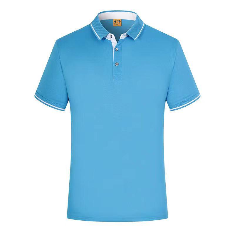 Custom Logo Short-Sleeve Polo Shirt: Summer Workwear Team T-Shirt with Embroidery Options