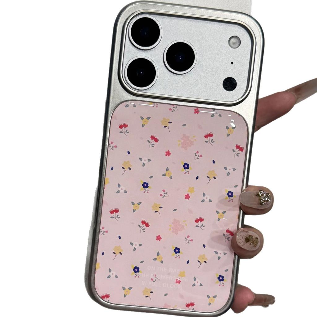 ins Korean full screen color floral application Apple 17Promax mobile phone case IP16 Epoxy water condensation 15pro set