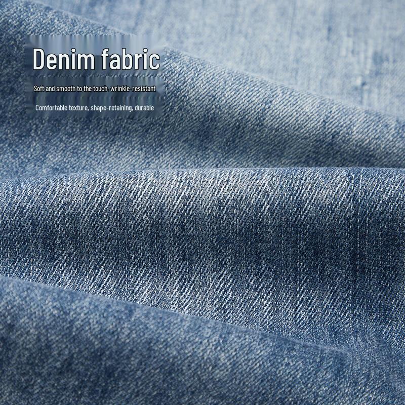 HLA Men's Mid-Rise Straight Fit Stretch Jeans