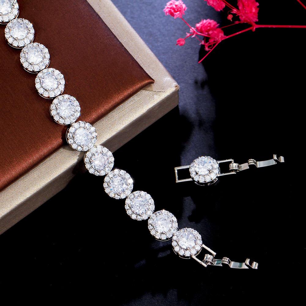 Light Luxury Full Zircon Bracelet Temperament Celebrity Style Women'S Jewelry