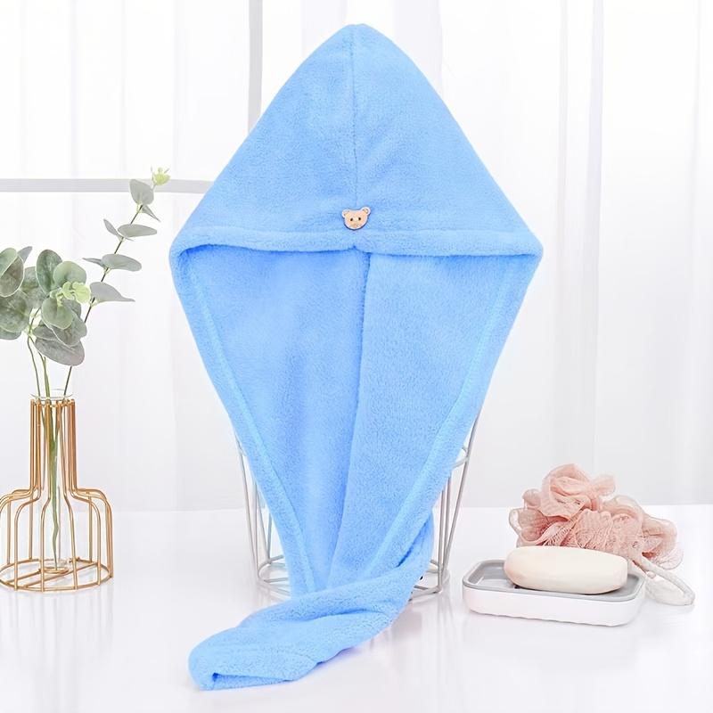 1pc Microfiber Hair Towel Wrap Quick Dry, Super Absorbent for All Hair Types Polyester Hair Drying Cap, Bathroom Accessory