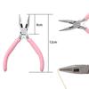 Handmade Trumpet Mini Jewelry Pliers Set: Pointed Nose & Round Nose for DIY Wire Wrapping & Beading