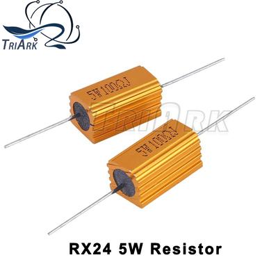 RX24 5W 10W 25W Aluminium Power Metal Shell Fall Drahtwiderstand 0,01 ~ 30K 1 2 3 5 6 8 10 20 100 150 1K 10K 20K 100K ohm