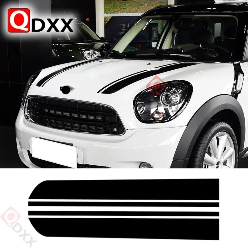 Motorhauben-Aufkleber Motorhauben-Rennstreifen Motorabdeckung Vinyl-Aufkleber für BMW Mini Cooper Countryman R60 Clubman R55 2010-2016