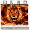 1 item Judas Lion Flame Background Decorative Photography Props Polyester Banner Decoration Home Decoration Room Decoration