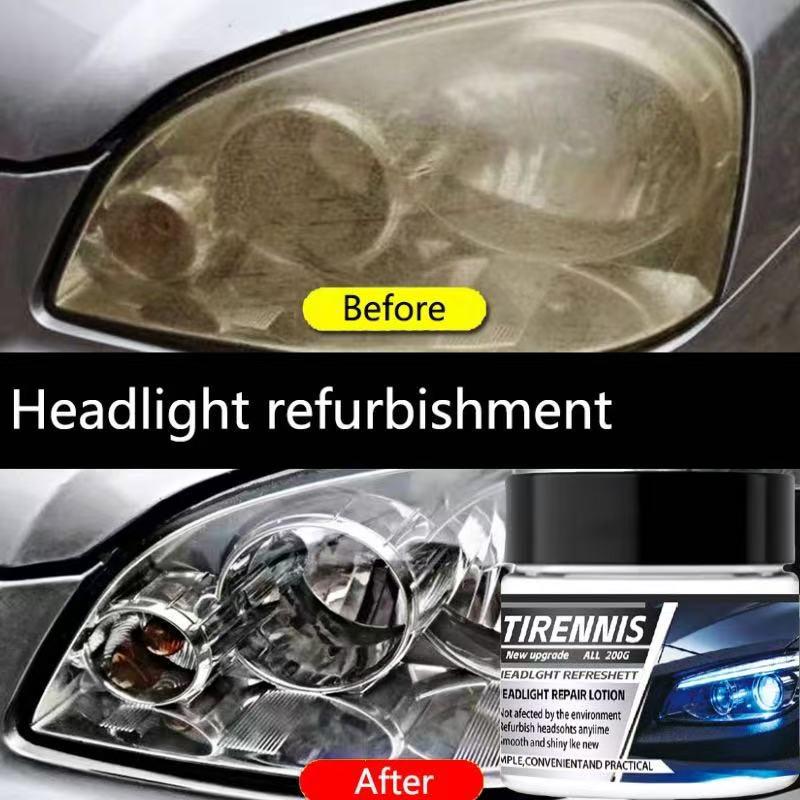 Headlight Restoration Cream: No Sanding Needed for Yellowed or Aged Lampshades.