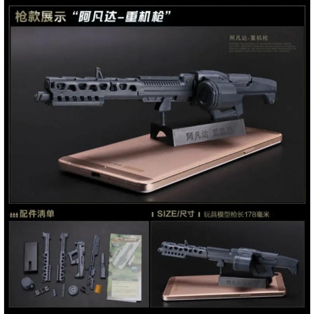 

1:Игрушка в масштабе 6 Мини-модель пулемета M134 MG42 AK47 98K Пазлы Кирпичики для сборки Оружие Сцена Песочница Игрушка