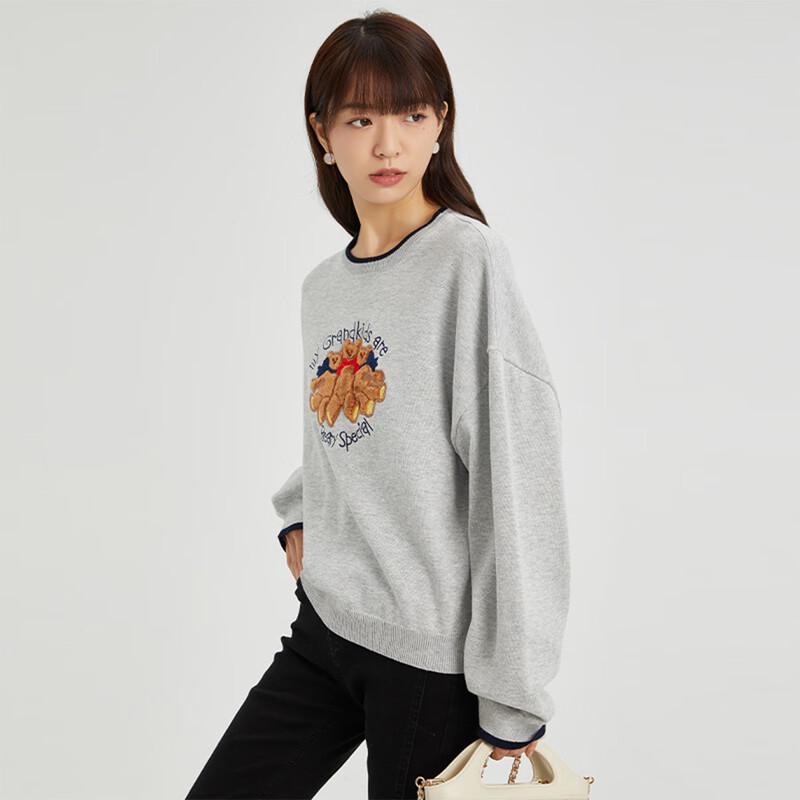 Women's Fashion Embroidered Long Sleeve Sweater