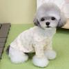 Dog Shirt Bear Print Autumn Sweater Fashion Cute Soft Warm Pet Clothes for Small Dogs Cats Puppies Knit Top
