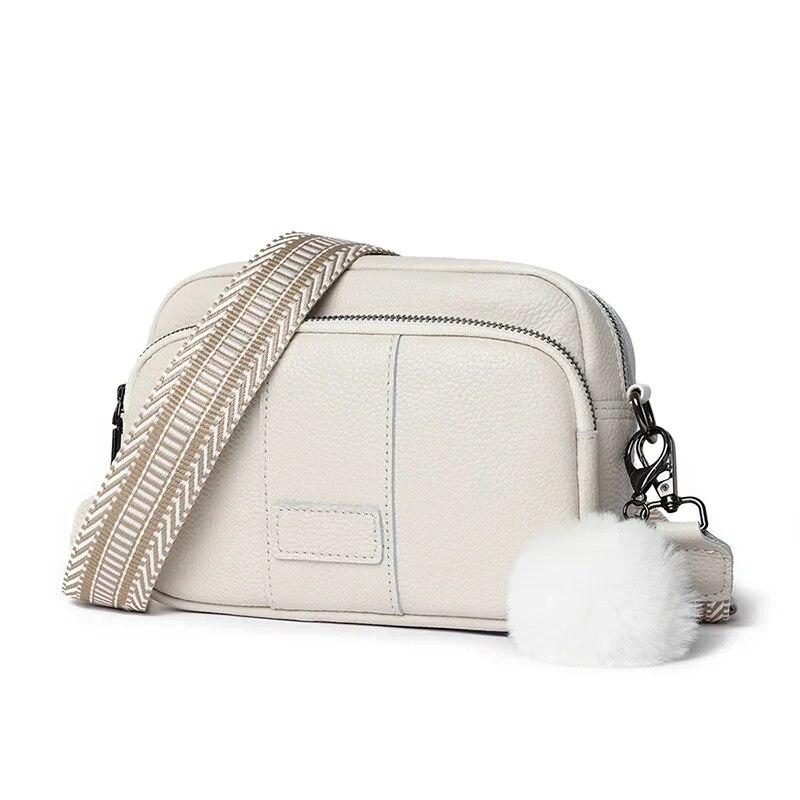 Leather Messenger Bag Women Fashion Handbag Crossbody Bag