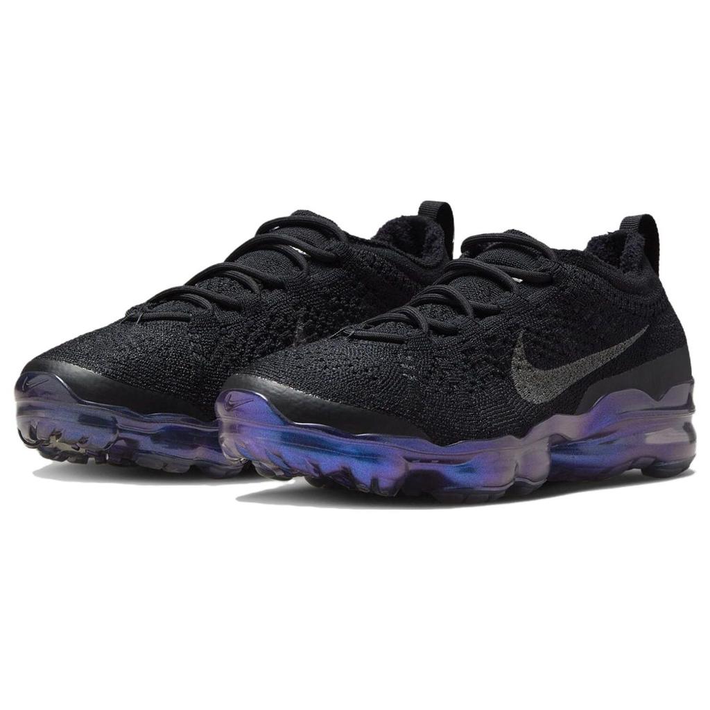 Nike Air VaporMax 2023 Flyknit Czarne Iridescentne Damskie Sneakersy Metaliczno-Srebrne Wielokolorowe FD3148-001