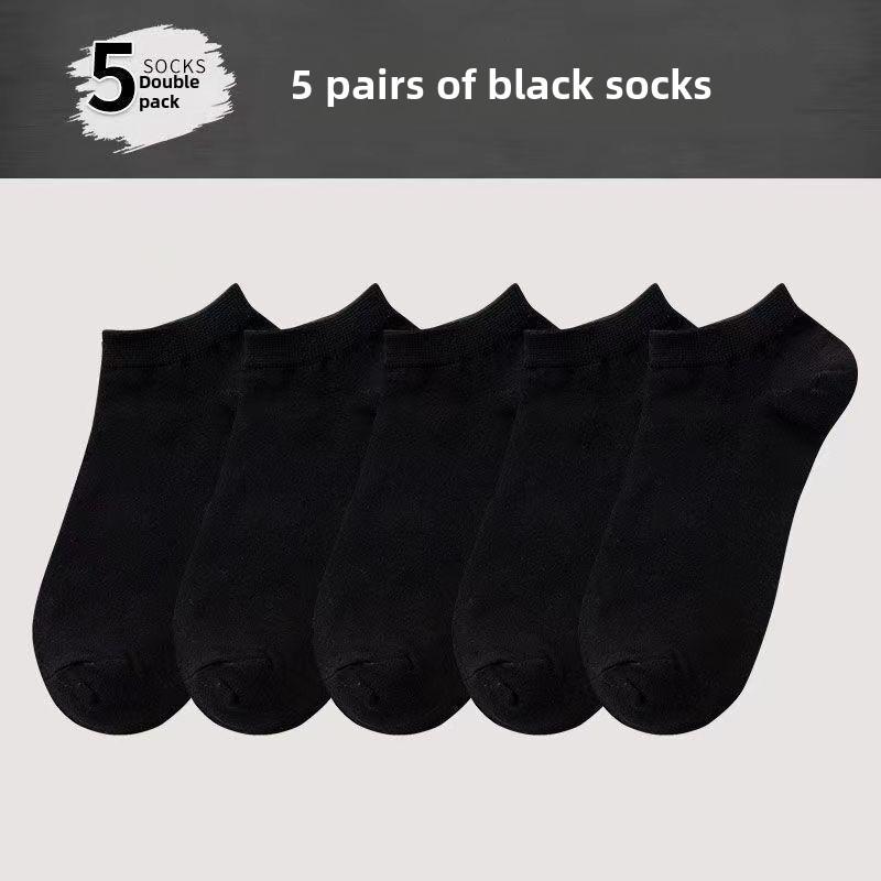 Unisex Mid-Tube Sports Socks - Black, White, Gray, Soft Cotton, Simple Design