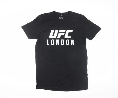 UFC Férfi Fekete Közepes Sportpóló Grafikus