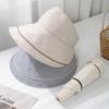 Summer Hats For Women Foldable Sun Visor Cloth Simple Wide Brimmed Sunscreen Sun Hat Female Casual Packable Sunhat New