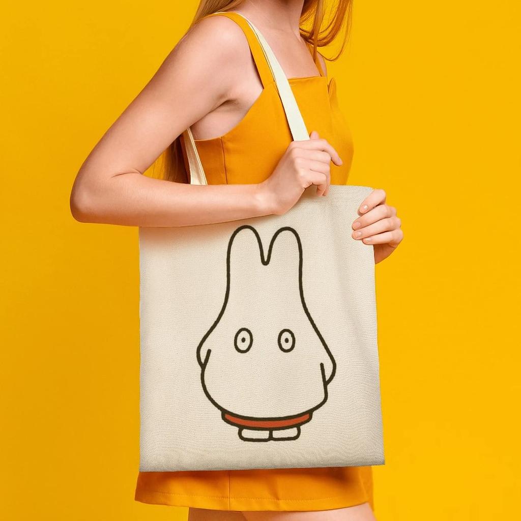 JMI Miffy Tote Bag, Large Capacity, Durable, Green, 38x41cm, Women's