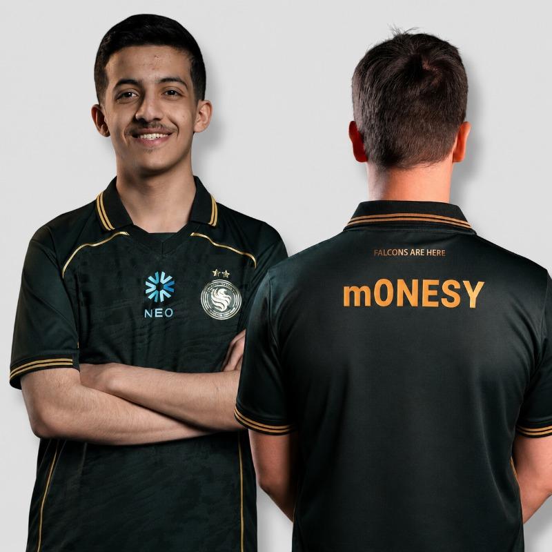 Nuove Uniformi di Allenamento Team Falcons 2026 CS2 Esports NIKO M0NESY Kyousuke Maglia T-shirt Uomo Girocollo Polo Regali Nome Personalizzato