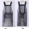 Waterproof Oil-Proof Semi-Transparent TPU Cooking Apron for Adults - Soft Leather, Hand Wiping, and Extended Coverage for Dishwashing.