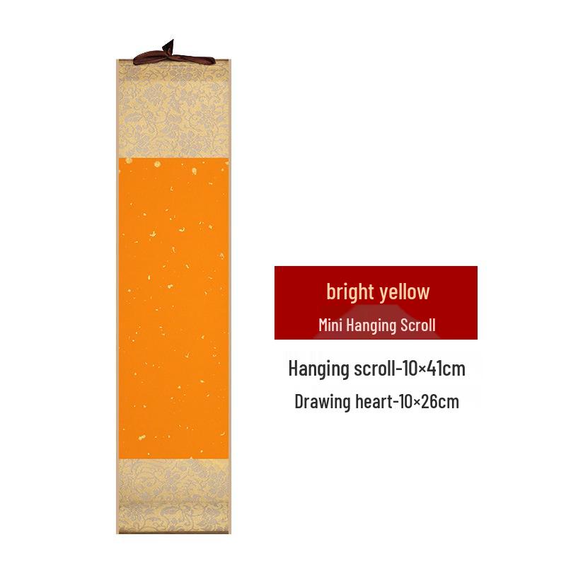 Mini Hand-Painted Hanging Scroll On Semi-Sized Xuan Paper for Calligraphy and Art