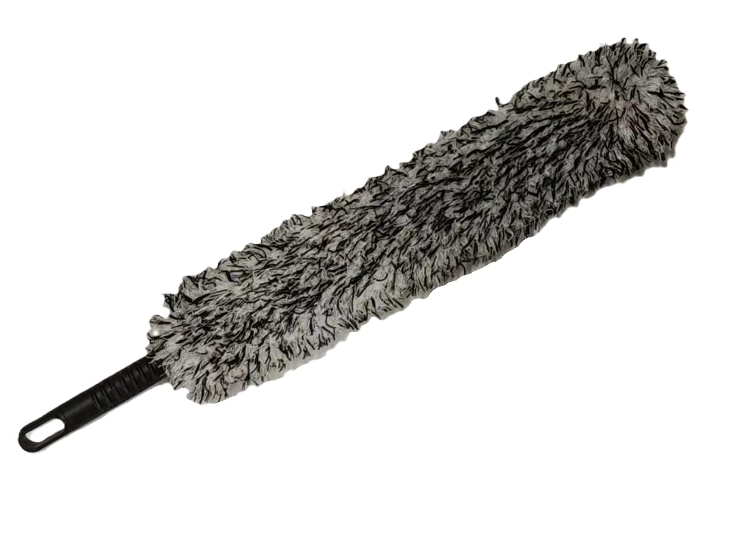 

JFOLKS Wheel Cleaning Brush, Professional Use, Ultra-fine Microfiber, 360° Bendable Design, Car Wash Brush (Black) 40cm чёрный