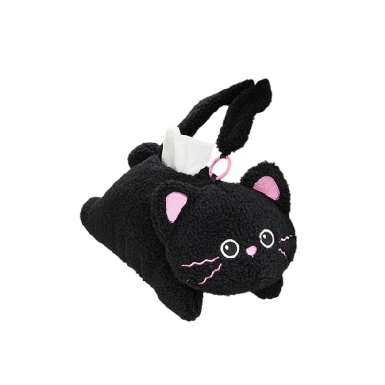 Car Tissue Holder Headrest Tissue Box Back Seat Tissue Dispenser Cute Animal Pattern Paper Case Cartoon Napkin Holder