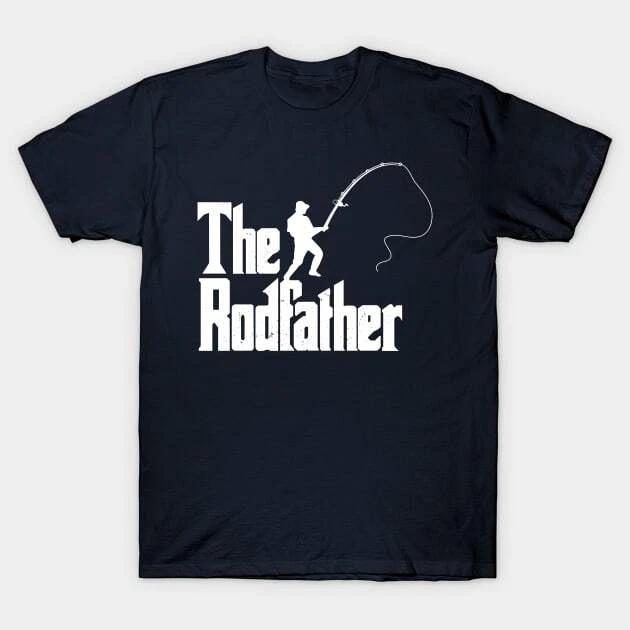 The Rodfather Funny Fisherman Fishing Addicted Gift Made in Australia T-Shirt 2XL